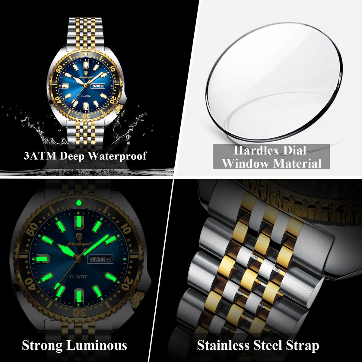 Montre de Luxe pour Homme Poedagar 682