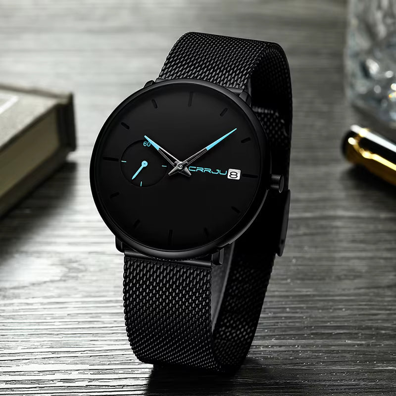 Montre Minimaliste CRRJU 2150 : Acier Inoxydable