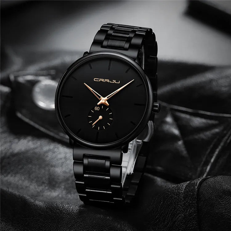 Montre Minimaliste CRRJU 2150 : Acier Inoxydable