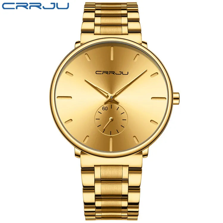 Montre Minimaliste CRRJU 2150 : Acier Inoxydable