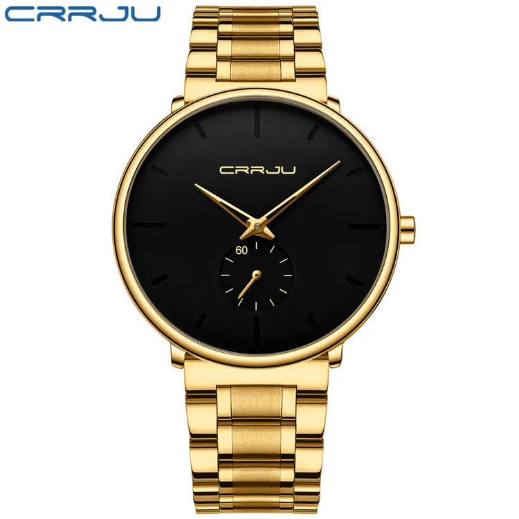 Montre Minimaliste CRRJU 2150 : Acier Inoxydable