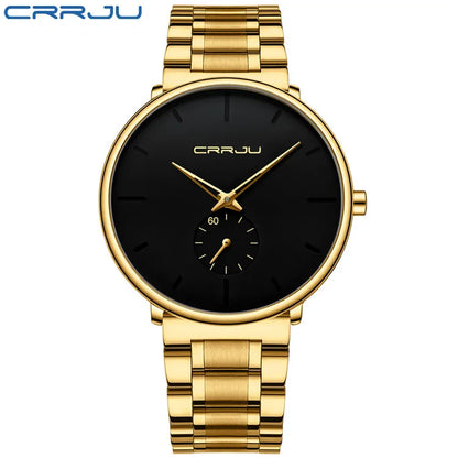 Montre Minimaliste CRRJU 2150 : Acier Inoxydable