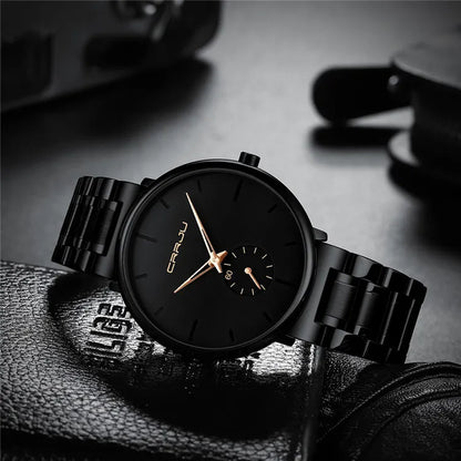 Montre Minimaliste CRRJU 2150 : Acier Inoxydable