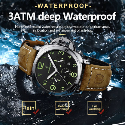 POEDAGAR 859 – Montre Sport de Luxe pour Homme
