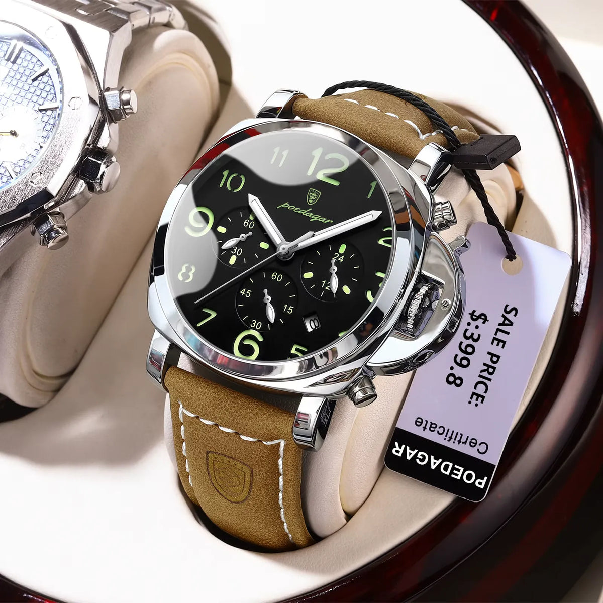 POEDAGAR 859 – Montre Sport de Luxe pour Homme